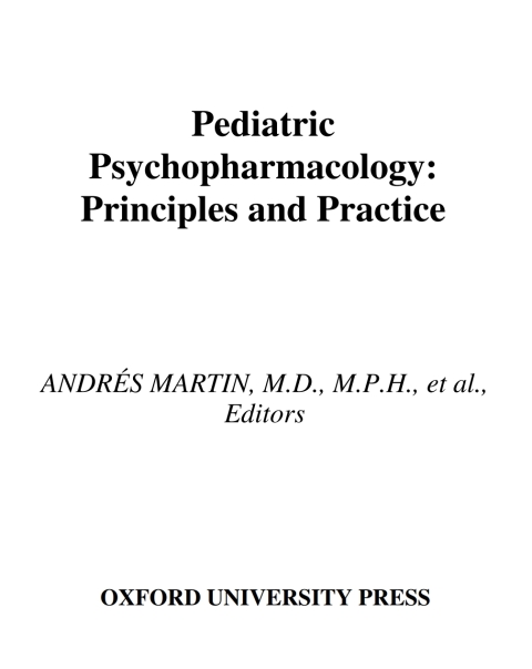 Cover image for book Pediatric Psychopharmacology