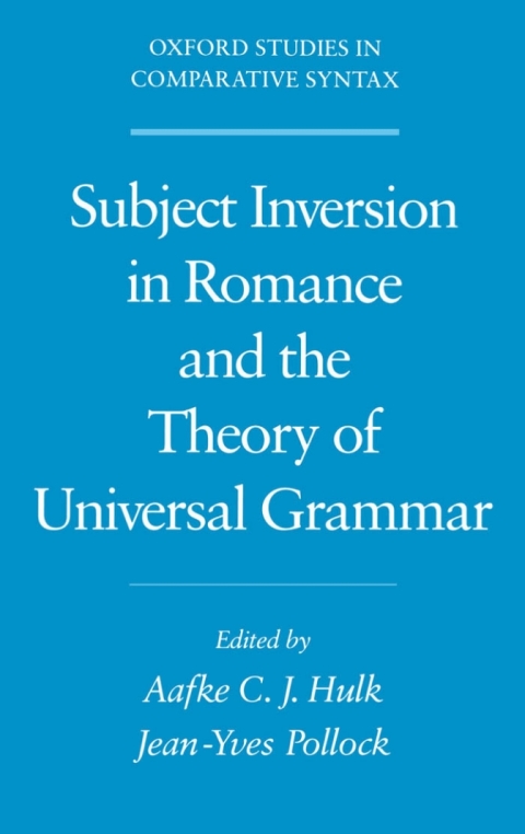 Cover image for book Subject Inversion in Romance and the Theory of Universal Grammar