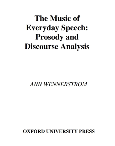 Cover image for book The Music of Everyday Speech