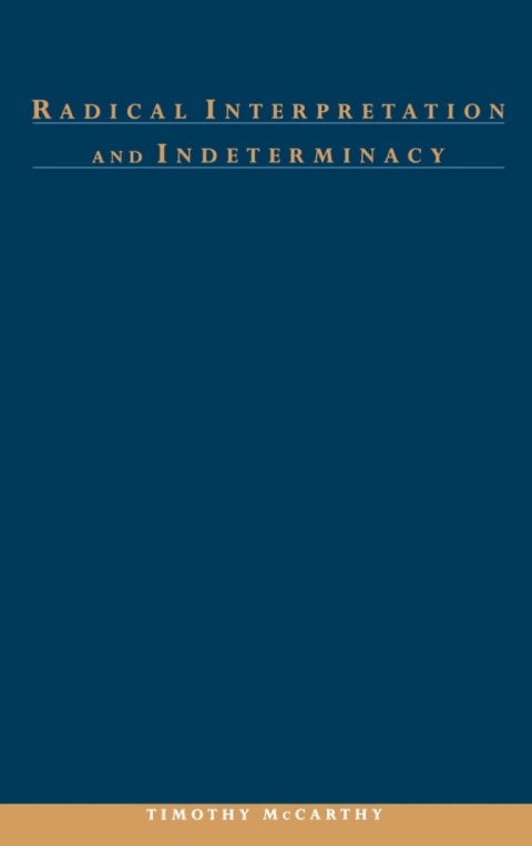 Cover image for book Radical Interpretation and Indeterminacy
