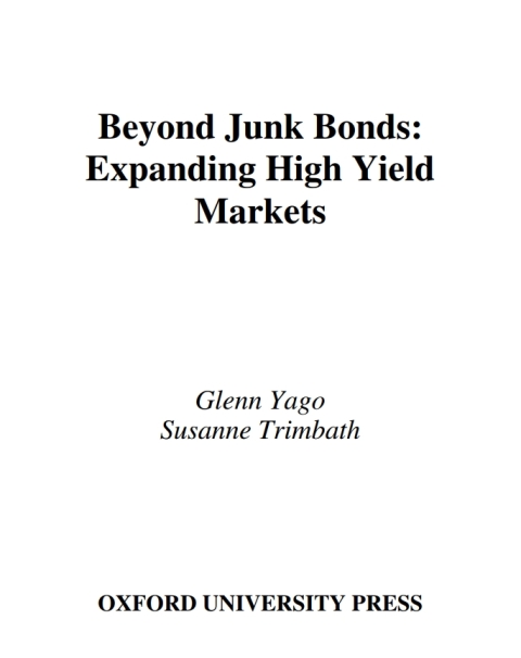 Cover image for book Beyond Junk Bonds