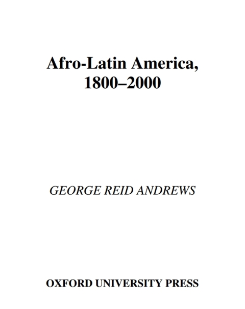Cover image for book Afro-Latin America, 1800-2000