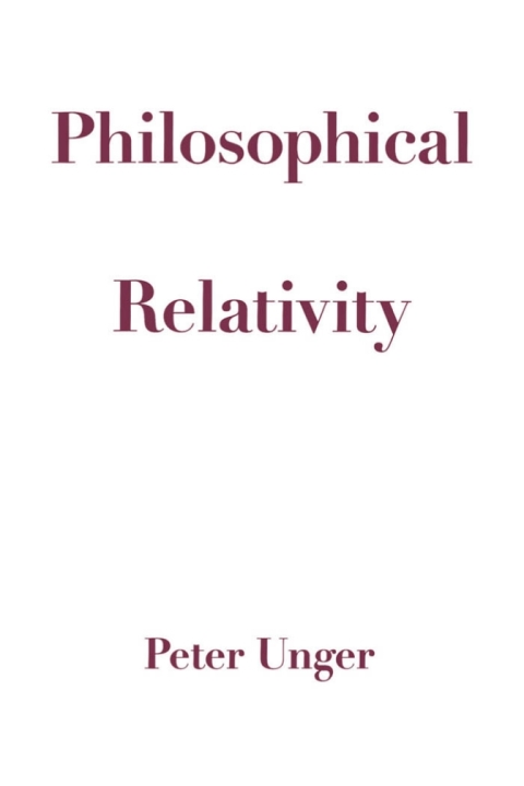 Cover image for book Philosophical Relativity