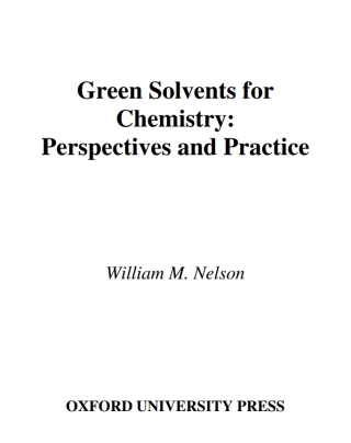 Green Solvents for Chemistry