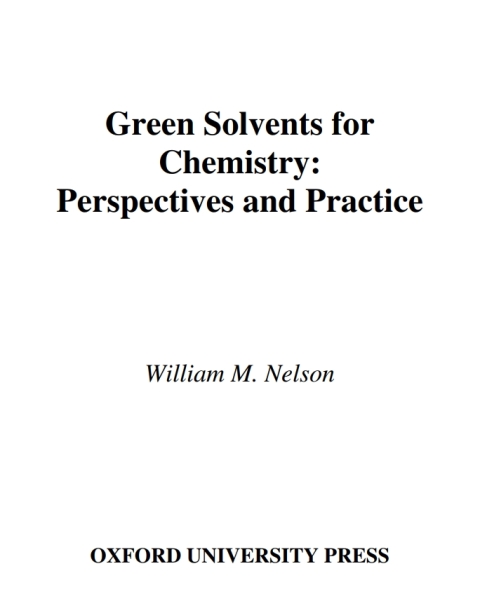 Cover image for book Green Solvents for Chemistry