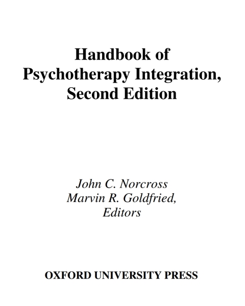 Cover image for book Handbook of Psychotherapy Integration