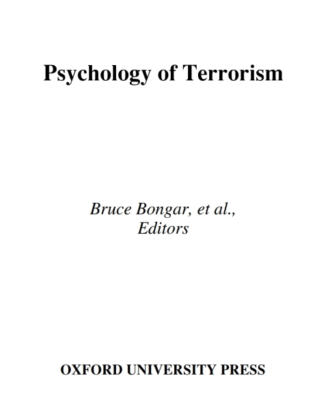 Cover image for book Psychology of Terrorism