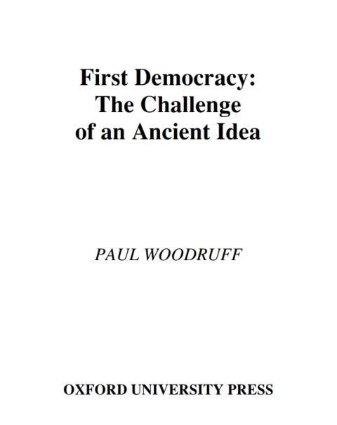 Cover image for book First Democracy