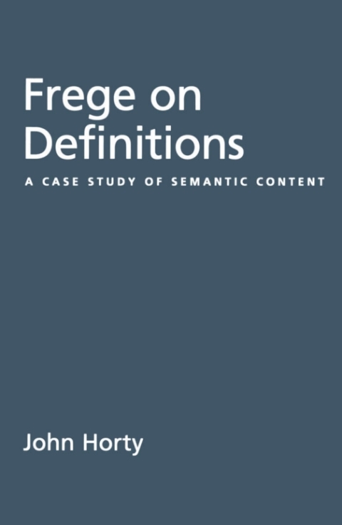 Cover image for book Frege on Definitions