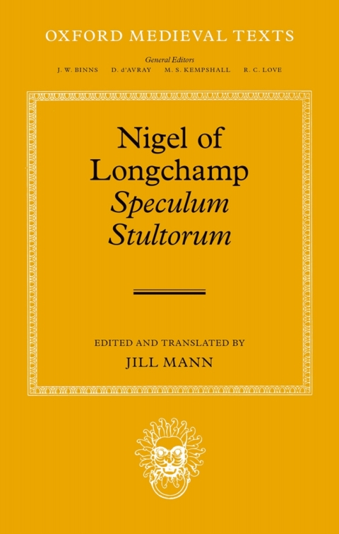 Cover image for book Nigel of Longchamp, Speculum Stultorum