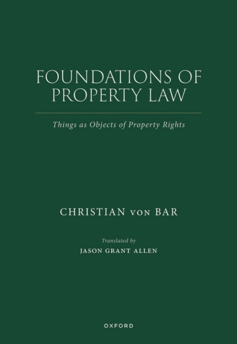 Cover image for book Foundations of Property Law