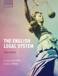 Cover image: The English Legal System 9th edition 9780198889632