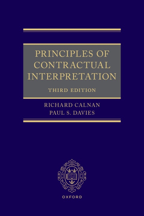 Cover image for book Principles of Contractual Interpretation