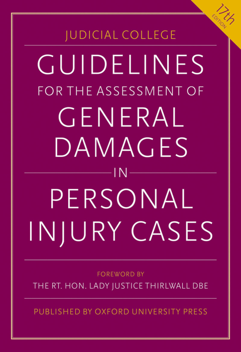 Cover image for book Guidelines for the Assessment of General Damages in Personal Injury Cases