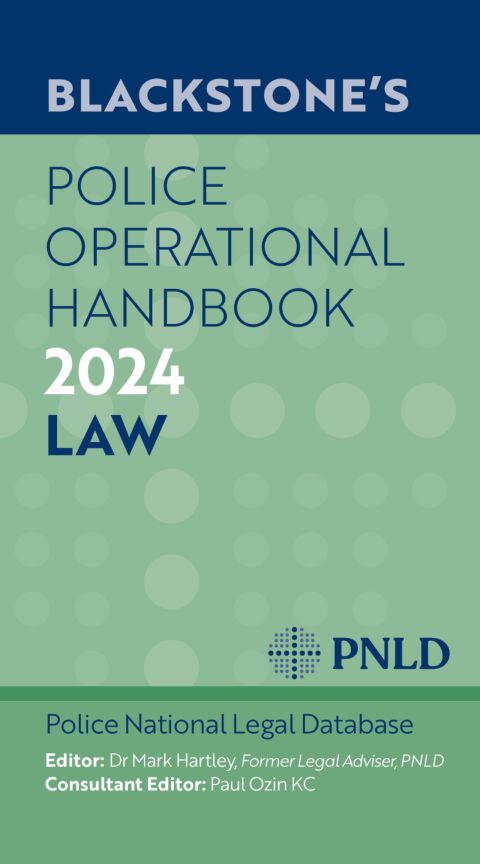Cover image for book Blackstone's Police Operational Handbook 2024