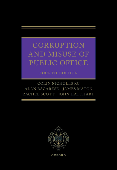 Cover image for book Corruption and Misuse of Public Office