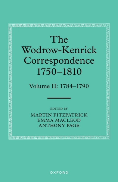 Cover image for book The Wodrow-Kenrick Correspondence 1750-1810
