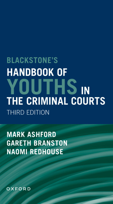 Cover image for book Blackstones' Handbook of Youths in the Criminal Courts