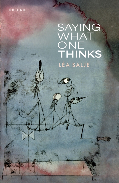 Cover image for book Saying What One Thinks