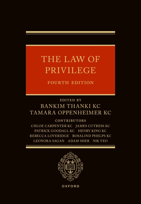 Cover image for book The Law of Privilege