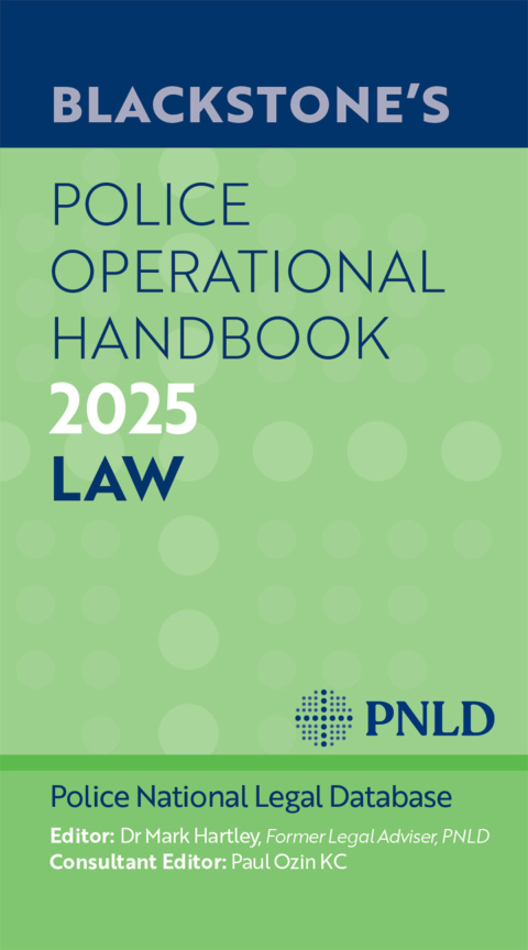 Cover image for book Blackstone's Police Operational Handbook 2025
