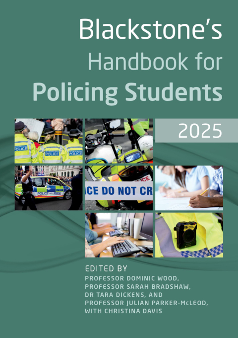 Cover image for book Blackstone's Handbook for Policing Students 2025