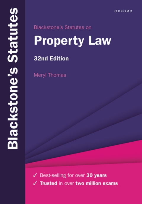 Cover image for book Blackstone's Statutes on Property Law