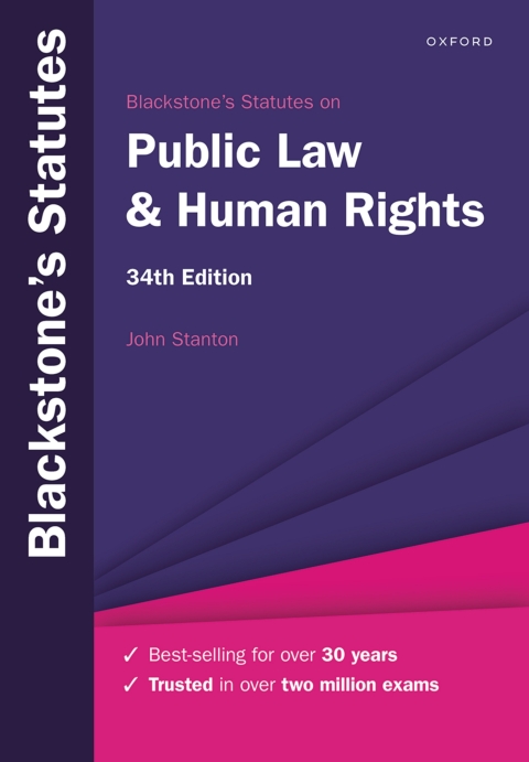 Cover image for book Blackstone's Statutes on Public Law & Human Rights