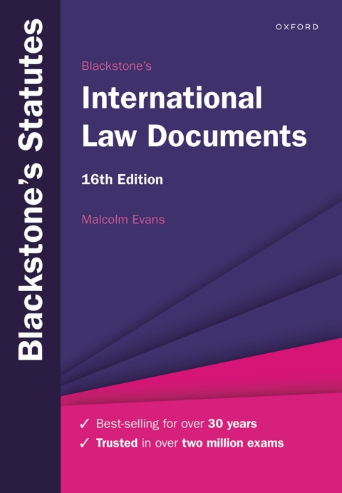 Cover image for book Blackstone's International Law Documents