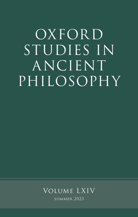 Cover image for book Oxford Studies in Ancient Philosophy, Volume 64