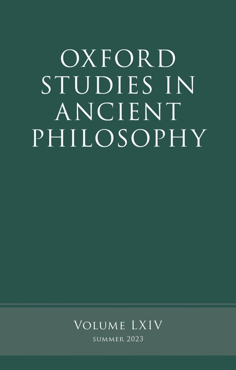 Cover image for book Oxford Studies in Ancient Philosophy, Volume 64