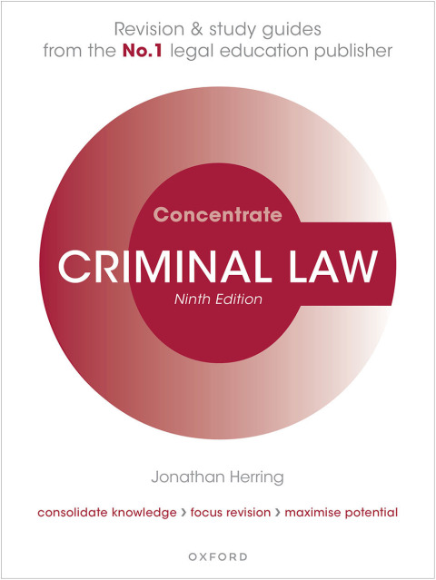 Cover image for book Criminal Law Concentrate
