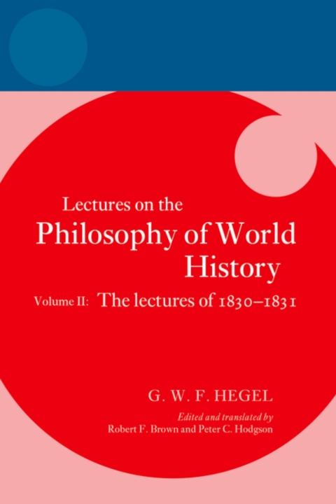 Cover image for book Hegel: Lectures on the Philosophy of World History, Volume II
