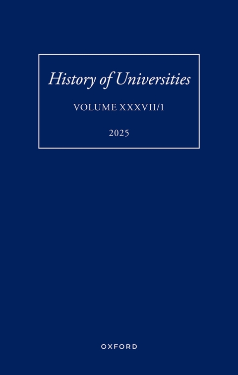 Cover image for book History of Universities XXXVII/1-2