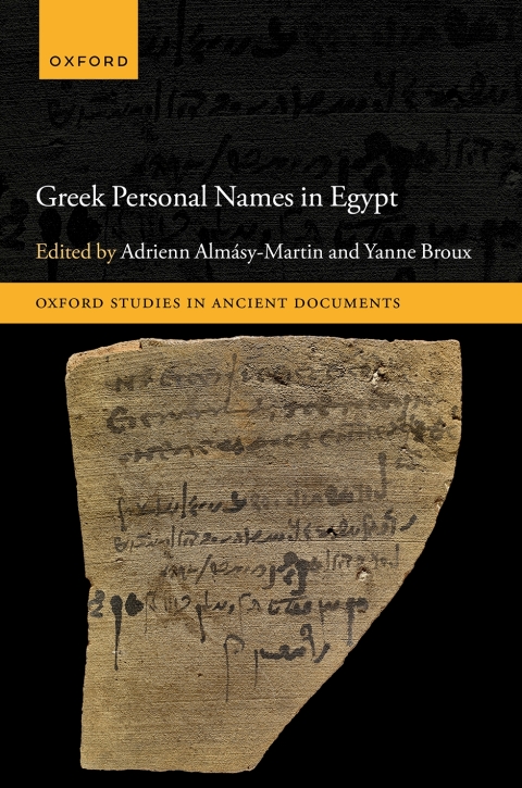 Cover image for book Greek Personal Names in Egypt