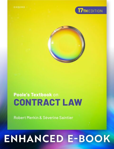 Cover image for book Poole's Textbook on Contract Law