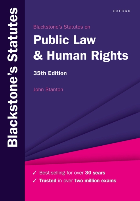 Cover image for book Blackstone's Statutes on Public Law & Human Rights