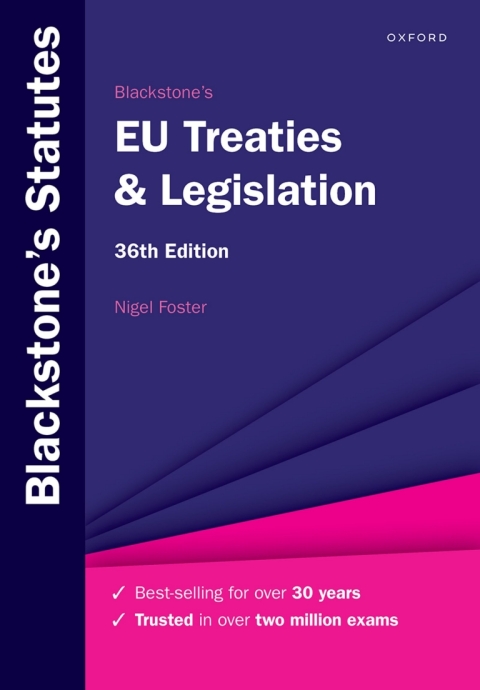 Cover image for book Blackstone's EU Treaties & Legislation