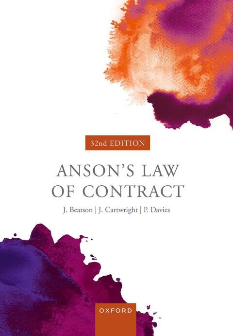 Cover image for book Anson's Law of Contract