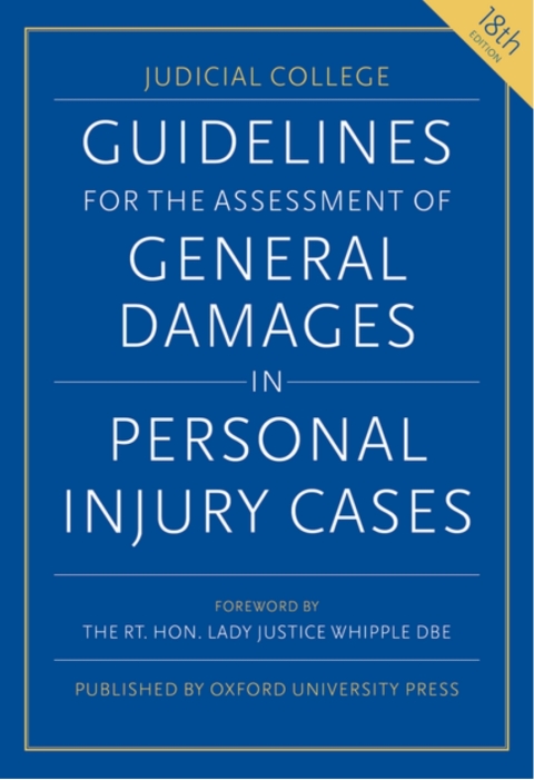 Cover image for book Guidelines for the Assessment of General Damages in Personal Injury Cases