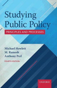 Cover image: Studying Public Policy: Principles and Processes 4th edition 9780199026142