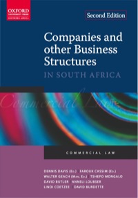 COMPANIES AND OTHER BUSINESS STRUCTURES IN SA