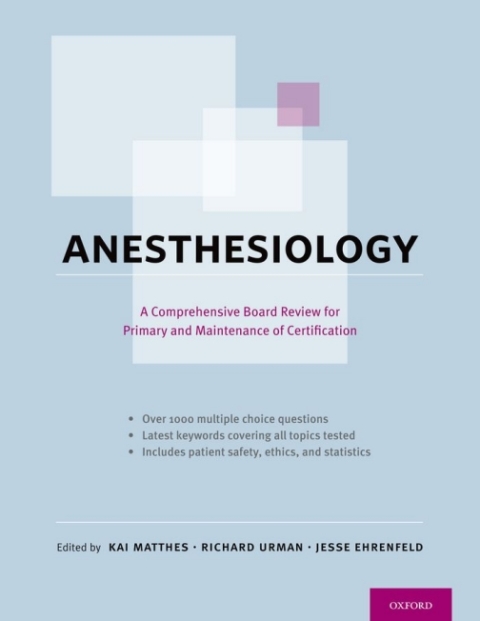 Cover image for book Anesthesiology