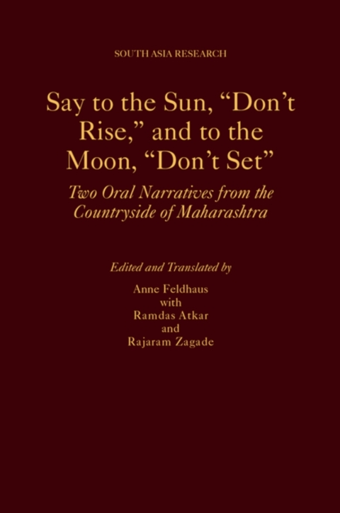 Cover image for book Say to the Sun, "Don't Rise," and to the Moon, "Don't Set"