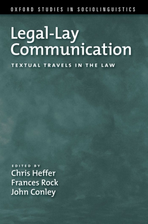 Cover image for book Legal-Lay Communication