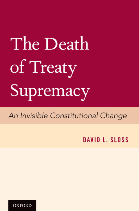 Cover image for book The Death of Treaty Supremacy