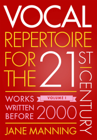Cover image: Vocal Repertoire for the Twenty-First Century, Volume 1 9780199391028
