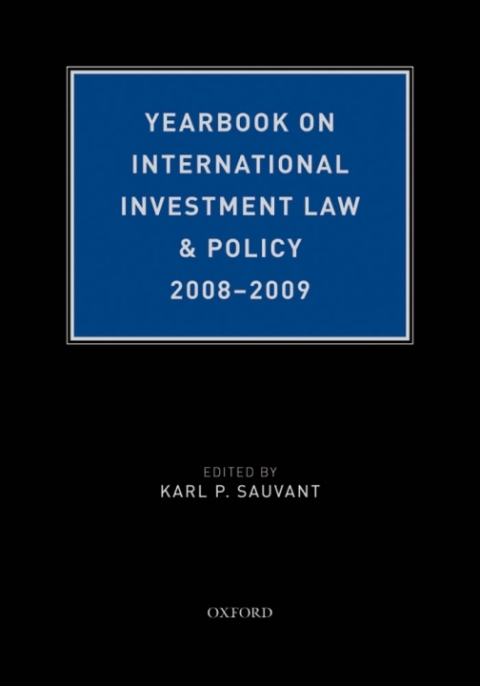 Cover image for book Yearbook on International Investment Law & Policy 2008-2009