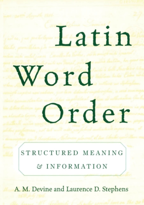 Cover image for book Latin Word Order