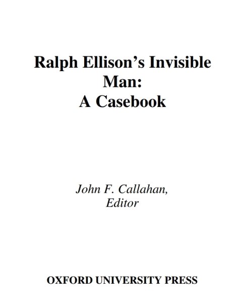 Cover image for book Ralph Ellison's Invisible Man